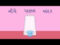 પોઝિશન સ્થિતિ શબ્દો position words gujarati