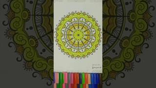 Mandala Colour Filling Transition-13 #satisfying #colours #mandala