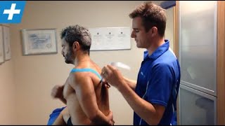 Kinesio taping for shoulder rotator cuff (infrapsinatus) | Feat. Tim Keeley | No.17 | PhysioREHAB