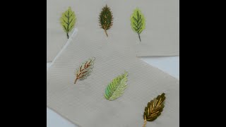 #5 TUTO BRODERIE ( Comment faire le point de feuille )