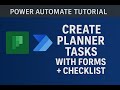 Power Automate Tutorial: Create Planner Tasks with Forms Responses