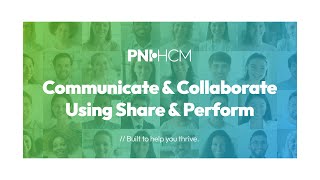 Communicate \u0026 Collaborate Using isolved Share \u0026 Perform | Powered by PNI•HCM