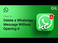How to Delete a WhatsApp Message Without It Being Seen | Secret Trick | Guiding Tech Tutorial