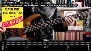 SEX PISTOLS - Holidays in the sun 🏖️ (bass cover w/ Tabs)