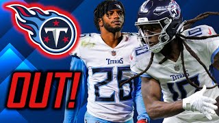 Tennessee Titans: Kristian Fulton and Amani Hooker OUT vs Chargers! DeAndre Hopkins questionable!
