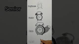 how to draw a alarm clock in different times #viral #clock #viral #drawing #art #3d