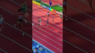 Women’s 100m heat 7 Kambunji and Melissa Jefferson