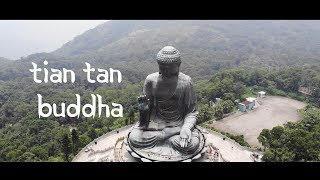 Tian Tan Buddha and Wisdom Path Drone Footage 4K l Hong Kong