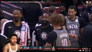 HE BACK!!! NETS at ROCKETS | FULL GAME HIGHLIGHTS | March 3, 2021