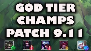 S Tier Champs For All Roles Patch 9.11 | Best Champs To Carry Solo Queue ~ League of Legends