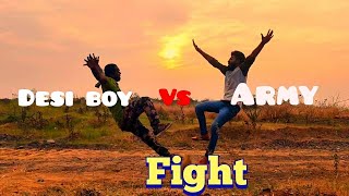 Army vs desi fight | action fight |  south indian movie fight | mirzapur fighting