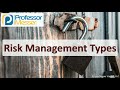Risk Management Types - SY0-601 CompTIA Security+ : 5.4