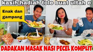 DADAKAN MASAK NASI PECEL KOMPLIT \u0026KASIH HADIAH BUAT IRUL DANI