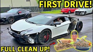 Rebuilding A Wrecked Lamborghini Aventador SV Part 5