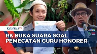 Ridwan Kamil Buka Suara soal Pemecatan Guru Usai Kritik di Instagram