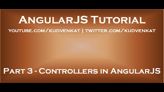 Controllers in AngularJS