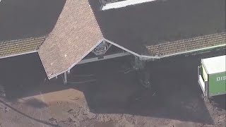 Iconic Duke's restaurant in Malibu inundated with mud