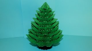3D origami Christmas Tree tutorial part1