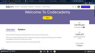 Codecademy Basics - Intro