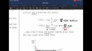 PEET 2022년 일반 화학 20번 해설 : 반응 메커니즘