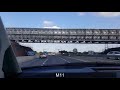 uk a19 a1 m m11 motorway middlesbrough london time lapse driving tour