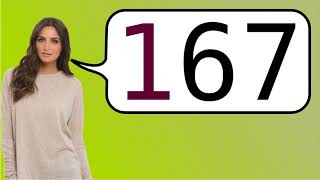 How to say '167' in French?