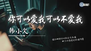 韩小欠 - 你可以爱我可以不爱我 (痛心版)「但不能骗我假装爱着」【🎧AI高质音乐/拼音动态歌词 Lyrics】#coolsong酷歌