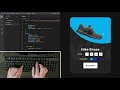 ASMR Programming - Coding Product Card UI Design with HTML and CSS - No Talking
