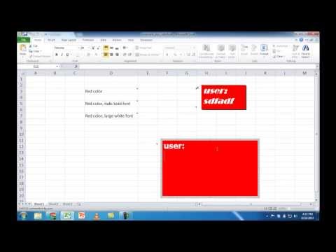 Change the Default Color and Font of a Comment Box Change the Default Color and Font of a Comment Box