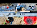 Beach Fun Time | Trapping The Crabs | Playing Sand | Summer Playtime | Video For Kids