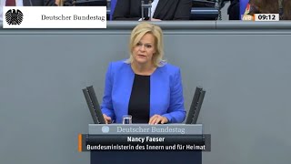 Jeder dritte Euro im Etat der Ministerin Faeser für die Bundespolizei