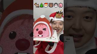 Christmas cake mukbang🎅🎄🦌☃️#asmr #shorts