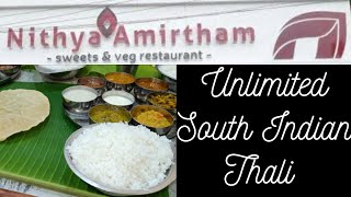 Most famous South Indian unlimited 😋 Lunch thali 😍 at Chennai | NITHYA AMIRTHAM | Indian street food