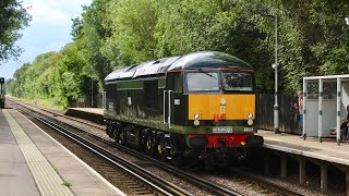 NEW GBRf livery 69012 “Falcon 2” passes Penshurst working 0Z12 - 12/7/24