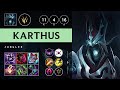 Karthus Jungle vs Ivern: Quadra Kill, Unstoppable - KR Master Patch 14.19