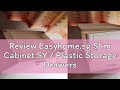 Review Easyhome.sg Slim Cabinet SY / Plastic Storage Drawers / kitchen Organizer Shelf Rack