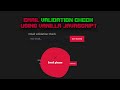 javascript email validation check tutorial || html css js || naymur web