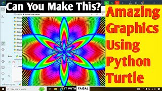 Amazing Graphics Design Using Python Turtle | Easy Python Drawing Art For Beginners