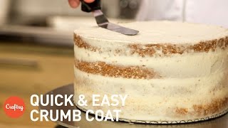 How to crumb coat a cake | Buttercream Tutorial with Erica O'Brien