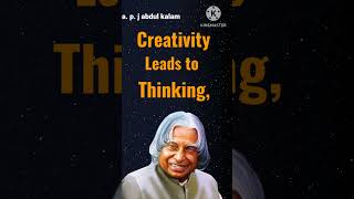 "👉💯💯Learning Gives Creativity.... Abdul kalam Sir quote for success🏆||#viral #shorts
