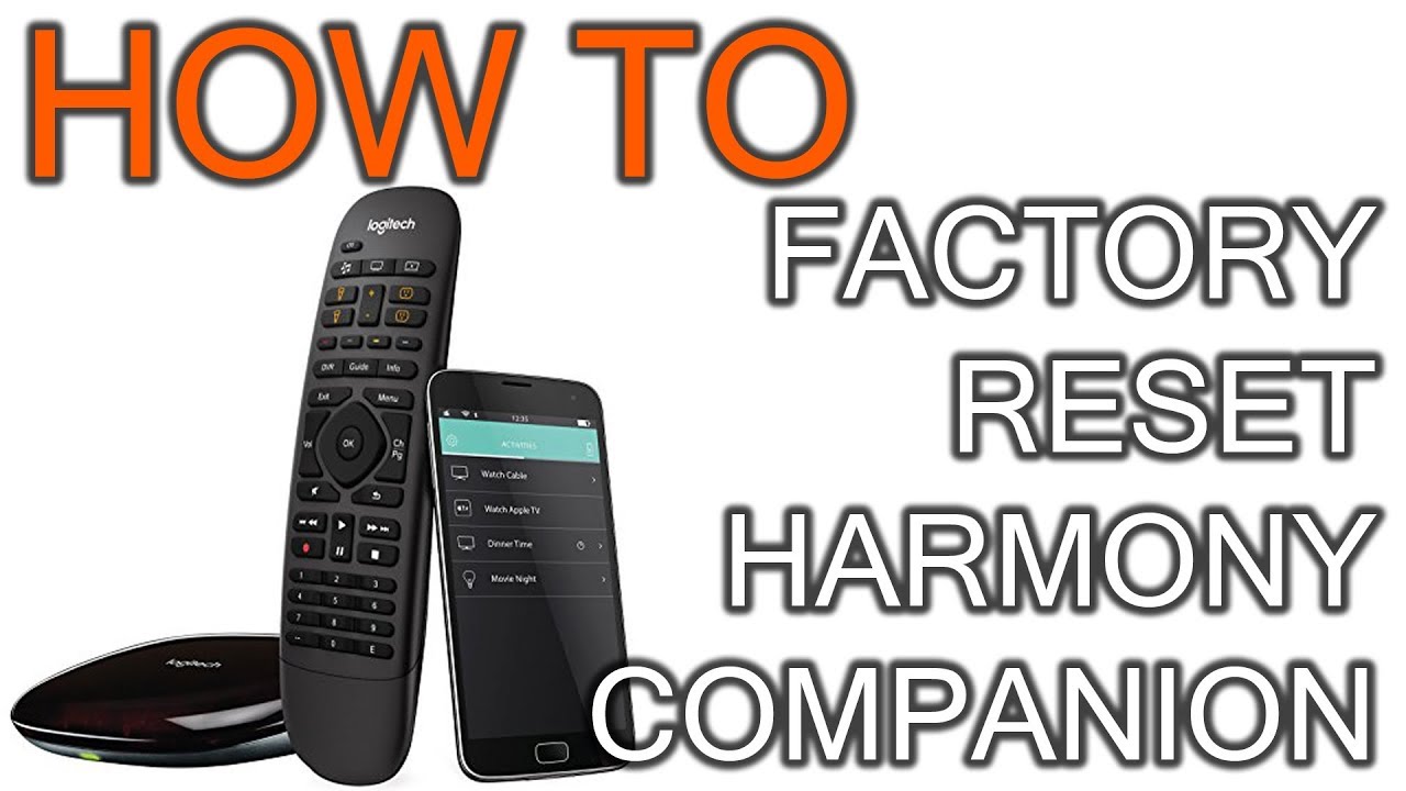 How To Factory Reset Harmony Companion - YouTube