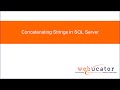 Concatenating Strings in SQL Server
