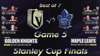 NHL24 26/27 Stanley Cup Final Game 5 Vegas Golden Knights @ Toronto Maple Leafs