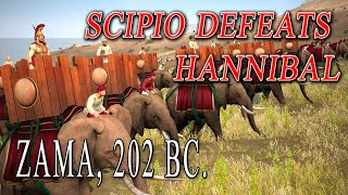 SCIPIO defeats HANNIBAL 💥 Battle of ZAMA (202 BC) 💥 Total War Rome II
