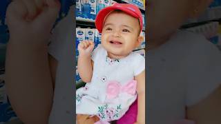 හපොයි පළවෙනි පාරට Supermarket එකට ගියානේ😍😍😋#shorts #cute #love #baby #cutebaby #babgirl #happybaby