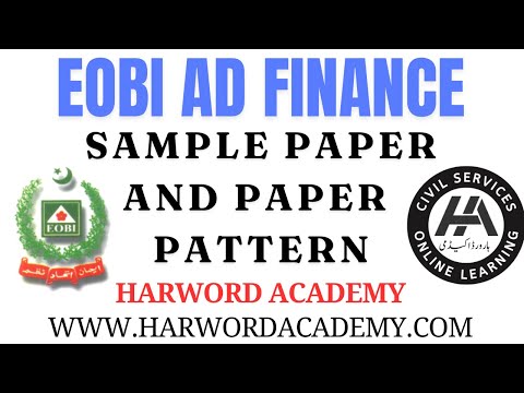 EOBI Document Template for AD Finance, Account, Audit and Investment || Discussion and Preparation of the Document