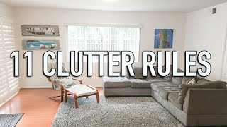 How to Stay Clutter Free - 11 Clutter Free Rules - Minimalist Family Home