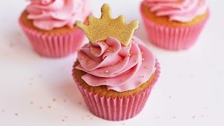 Glitter Crown Cupcakes