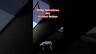 900hp hellcat vs stock redeye #dodgecharger #dodge #dodgehellcat #mopar #redeye