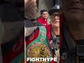 david benavidez hugs caleb plant after beating david morrell • behind the scenes post fight